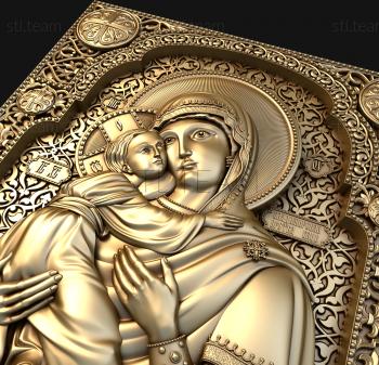 3D model Mother of God Vladimirskaya (STL)